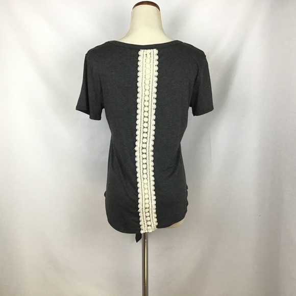 Moonchild Womens Tie Front Medium Shirt With Lace - Picture 5 of 8